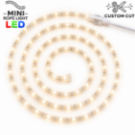 Sun Warm White LED Custom Mini Rope Light Kit 3/8" 2 Wire 120V