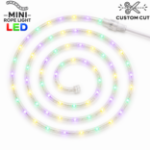 Yellow/Green/Purple LED Custom Mini Rope Light Kit 3/8" 2 Wire 120V
