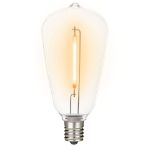 Ultra Warm White - ST38 - E12 Plastic Filament LED Replacement Bulbs - 25 Pack