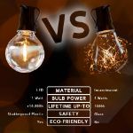 Ultra Warm White - G40 - Plastic Filament LED Replacement Bulbs - 25 Pack