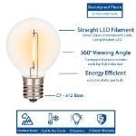 Ultra Warm White - G40 - Plastic Filament LED Replacement Bulbs - 25 Pack