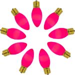 C9 RetroGlo Vintage Pink Ceramic LED Replacement Bulbs - 25 Pack