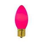 C9 RetroGlo Vintage Pink Ceramic LED Replacement Bulbs - 25 Pack