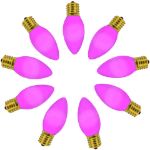 C9 RetroGlo Vintage Purple Ceramic LED Replacement Bulbs - 25 Pack