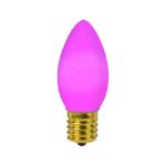 C9 RetroGlo Vintage Purple Ceramic LED Replacement Bulbs - 25 Pack