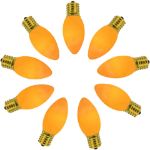 C9 RetroGlo Vintage Yellow Ceramic LED Replacement Bulbs - 25 Pack