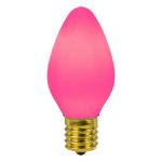 C7 RetroGlo Vintage Pink Ceramic LED Replacement Bulbs - 25 Pack