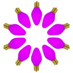 C7 RetroGlo Vintage Purple Ceramic LED Replacement Bulbs - 25 Pack