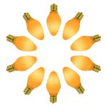 C7 RetroGlo Vintage Yellow Ceramic LED Replacement Bulbs - 25 Pack