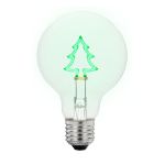 LED Christmas Tree Upright Decorative Filament G80 Medium Base Glass Bulb - 1pk
