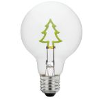 LED Christmas Tree Upright Decorative Filament G80 Medium Base Glass Bulb - 1pk