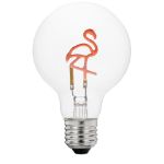 LED Flamingo Upright Decorative Filament G80 Medium Base Glass Bulb - 1pk
