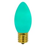 C9 RetroGlo Vintage Teal Ceramic LED Replacement Bulbs - 25 Pack