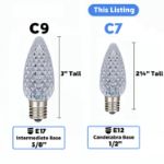 NL Select Yellow/Teal/Pink C7 LED Replacement Bulbs 25 Pack