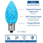 NL Select Yellow/Teal/Pink C7 LED Replacement Bulbs 25 Pack