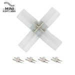 LED Mini Rope Light X Connector for 3/8" 2 Wire Mini Rope Light