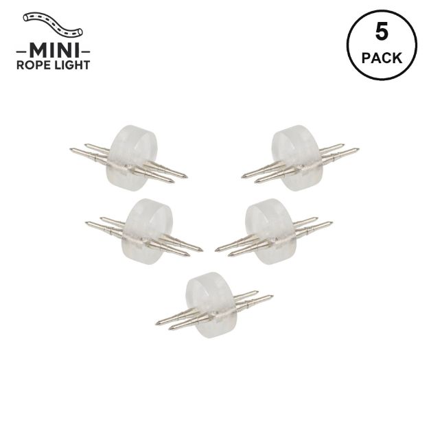 LED Mini Rope Light Invisible Splice Kit for 3/8" 2 Wire Mini Rope Light (5 Pack)