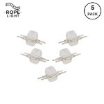 LED Rope Light Invisible Splice Kit for 1/2" 2 Wire Rope Light (5 Pack)