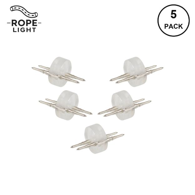 LED Rope Light Invisible Splice Kit for 1/2" 2 Wire Rope Light (5 Pack)