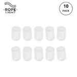 10 pack of clear LED rope light end caps