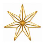 Gold seven-point commercial LED star display
