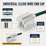 Universal clear SPT-1 and SPT-2 wire end cap features