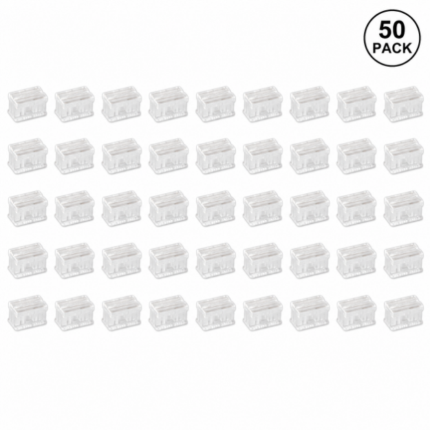 50 universal clear SPT wire end caps