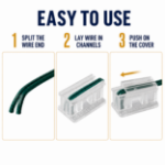 Easy three-step universal clear SPT wire end cap installation