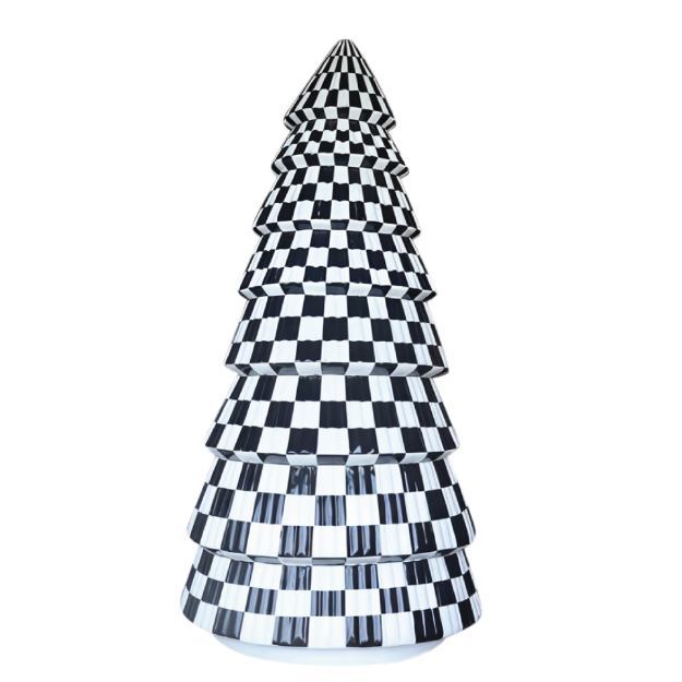 Conical Checkered Pine Tree