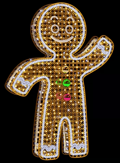 Illuminated Gingerbread Man
