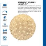 Blue 100 Light Starlight Sphere 7.5"