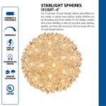 Blue 50 Light Mini Starlight Sphere 6"