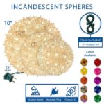 Green 50 Light Mini Starlight Sphere 6"