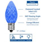 NL Select Blue C7 LED Replacement Bulbs 25 Pack