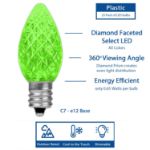 NL Select Green C7 LED Replacement Bulbs 25 Pack