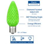 NL Select Green C9 LED Replacement Bulbs 25 Pack