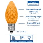NL Select Orange C7 LED Replacement Bulbs 25 Pack
