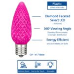 NL Select Pink C9 LED Replacement Bulbs 25 Pack