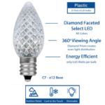 NL Select Pure White C7 LED Replacement Bulbs 25 Pack