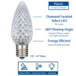 NL Select Pure White C9 LED Replacement Bulbs 25 Pack