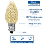 NL Select Warm White C7 LED Replacement Bulbs 25 Pack