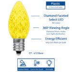 NL Select Yellow C7 LED Replacement Bulbs 25 Pack