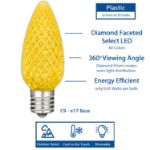 NL Select Yellow C9 LED Replacement Bulbs 25 Pack