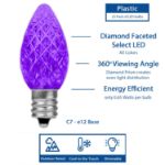 NL Select Yellow/Purple/Green C7 LED Replacement Bulbs 25 Pack