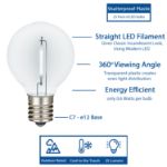 Pure White - G40 - Plastic Filament LED Replacement Bulbs - 25 Pack