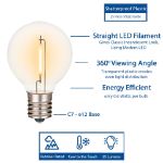 Ultra Warm White - G40 - Plastic Filament LED Replacement Bulbs - 25 Pack