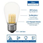 Warm White S14 LED Medium Base e26 Bulbs w/ 9 LEDs - 25pk