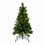 36-inch pre-lit warm white Colorado Pine Christmas tree on a plain white background