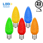 NL Select Multi Color C9 LED Replacement Bulbs 25 Pack