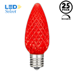 NL Select Red C9 LED Replacement Bulbs 25 Pack